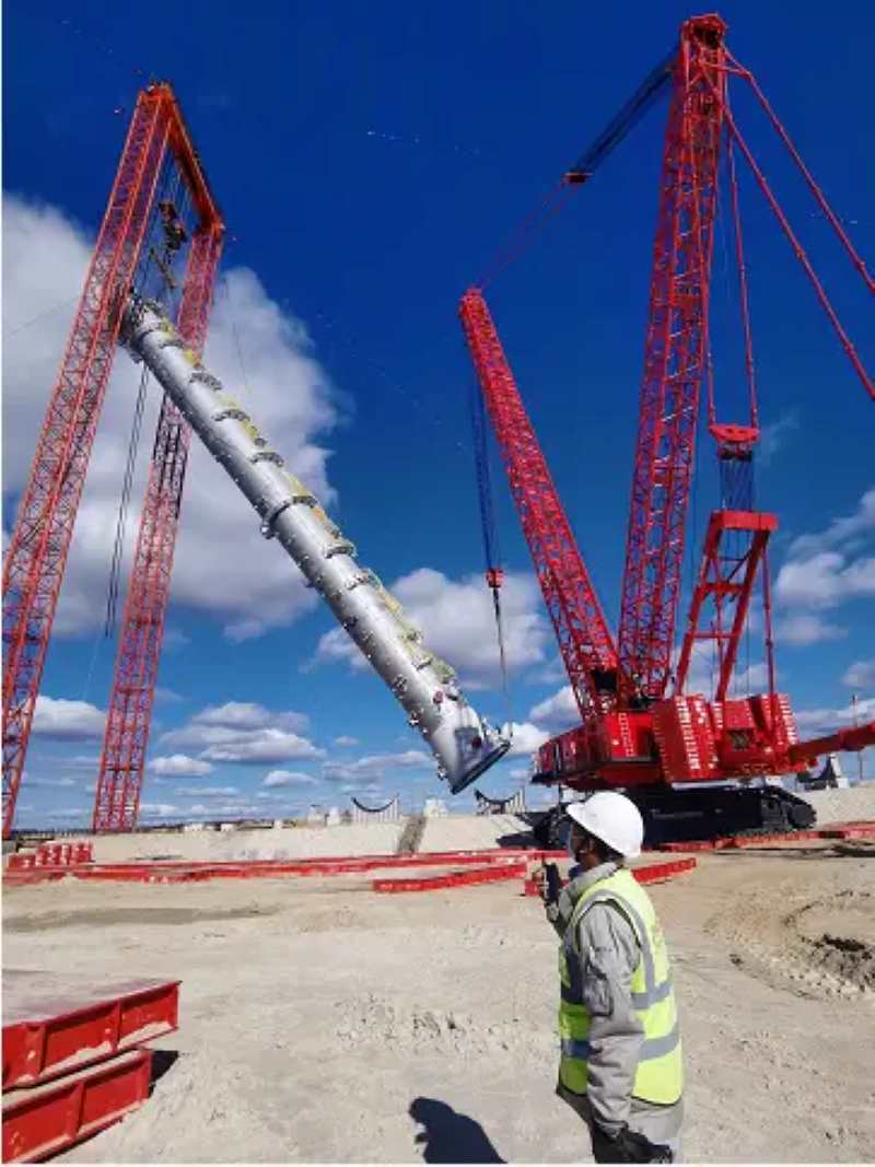 Propylene Rectification Tower Installation Russia AGCC