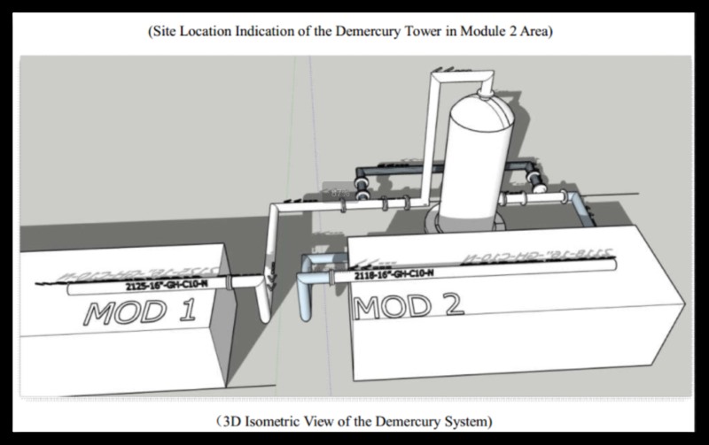 05 GCP Prestea demercury system 3D Isometric view natural gas