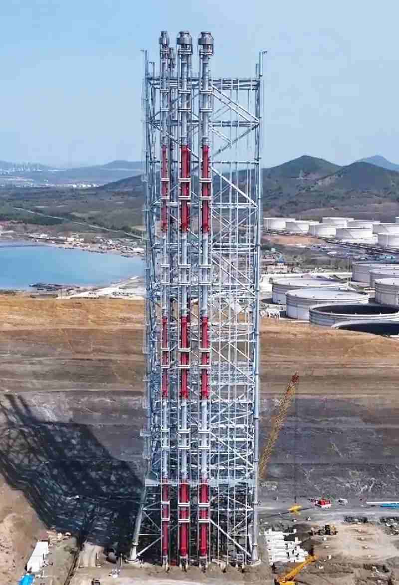 10 Detachable elevated torch height 150m Hengli Petrochemical