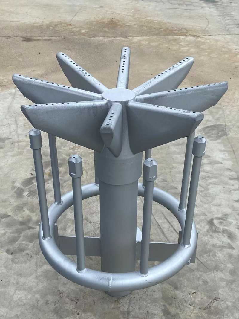 7 Steam assisted combustion burner