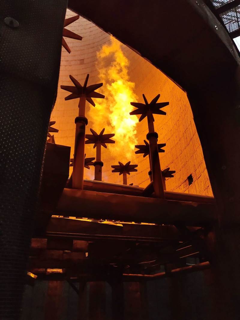 8 Closed ground torch combustion operation