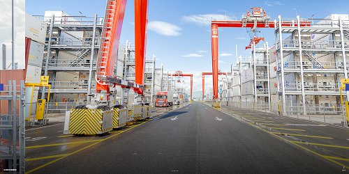 Reefer Racks and Safety Tunnels at Container Terminal,Vlissingen